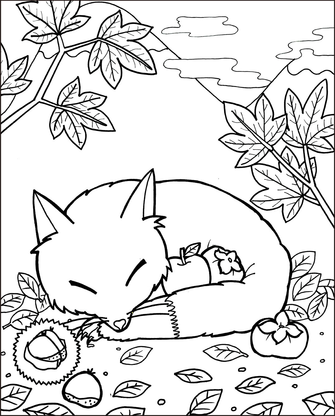 塗り絵 - Coloring book - JapaneseClass.jp