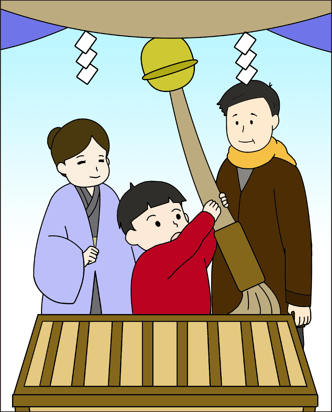 高齢者レク素材 初詣 定番塗り絵 介護レク広場 レク素材やレクネタ 企画書 の無料ダウンロード
